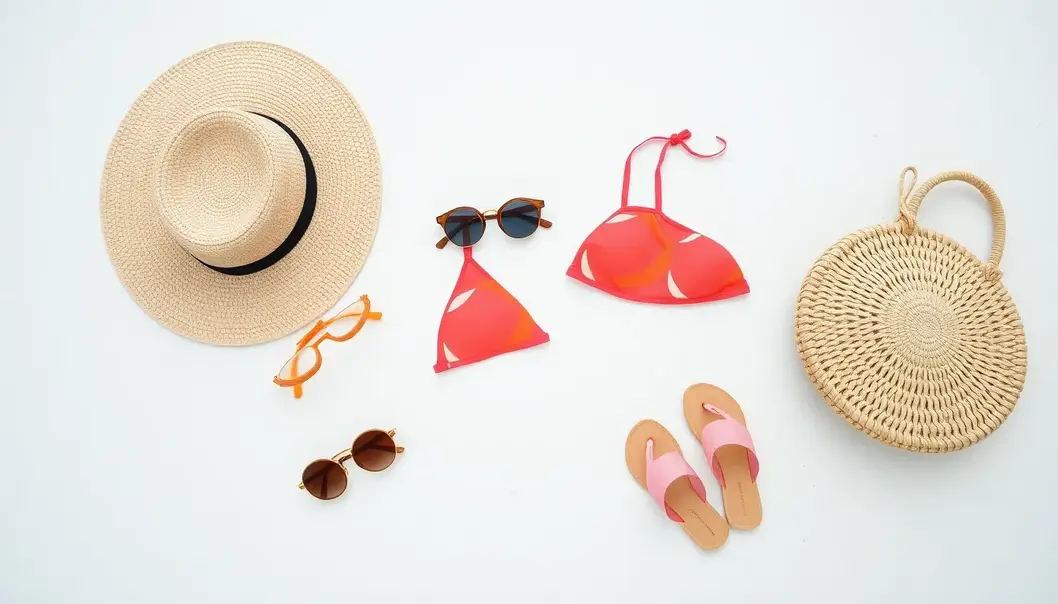 Essential beach basics for a chic and comfortable seaside experience.